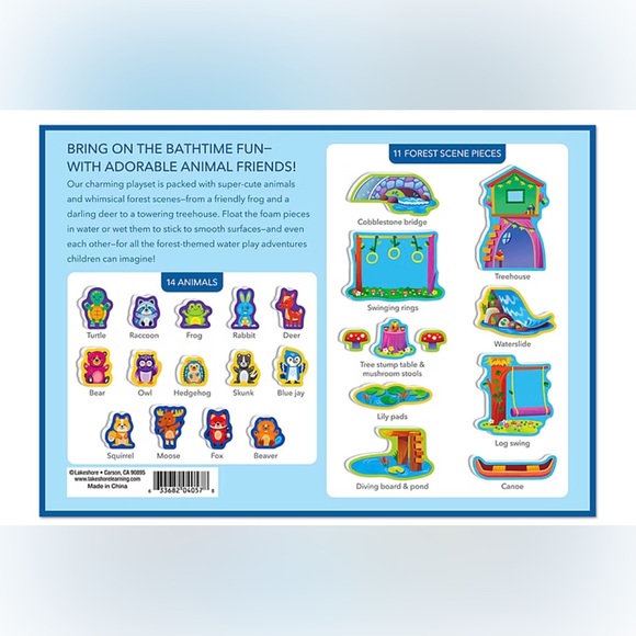 Lakeshore Learning Animal Friends Bath Playset - Picture 2 of 3